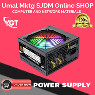 YGT Gaming Power Supply RATED 500W/700W RGB 80 Plus Bronze DOUBLE TRANSISTOR PSU