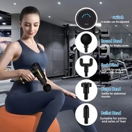 Massager Gun Vibrating Quiet Electric Fascial Gun with 6 Heads for Muscle Relaxation Professional