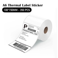 350pcs/roll A6 100mmx150mm Thermal Printing Sticker Paper AWB Label