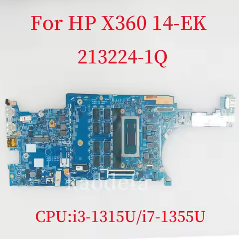 213224-1Q Mainboard for HP X360 14-EK Laptop Motherboard CPU:i3-1315U i7-1355U RAM:8GB/16GB DDR4 100