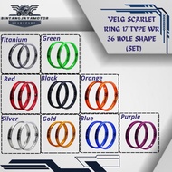 Rims Rims Rims Rims Alloy Scarlet Type WR Ring R 17 SET