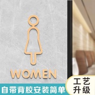3D高档男女洗手间图标高端创意个标识门牌卫生间wc门牌标志商场3D high-end men's and women's restroom icons with high-end creativity