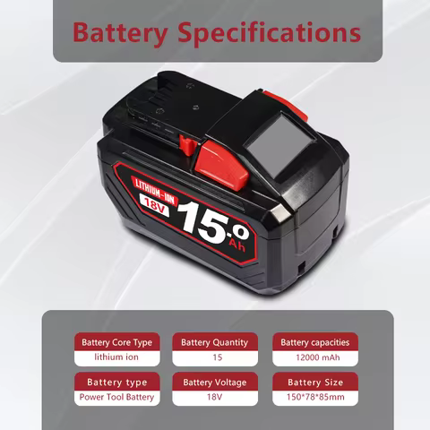 FOR Milwaukee M18 Battery Replacement Rechargeable Lithium Ion Power Tool Battery 18V 9-15Ah 48-11-2