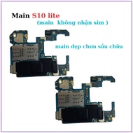 Main S10 Lite Samsung Nguon OK, main unit does not recognize sim
