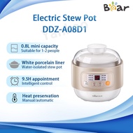 【Local Stock】Bear Electric Stew Pot DDZ-A08D1 0.8L Water-isolated Multi-stew Slow Cooker Ceramic Pot