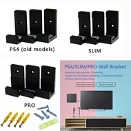 Wall Mount Set Wall Bracket Holder For PlayStation 4 PS4 Slim Pro Game Console