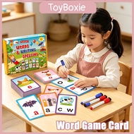100Pcs Word Game Card Preschool Word Spelling Game Montessori Educational Toy Birthday Student