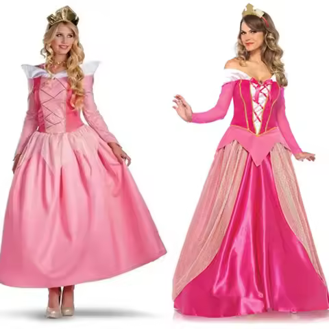 Women's Fancy Adult Princess Sleeping Beauty Aurora Snow White Bella Cinderella Elsa Anna Rapunzel C