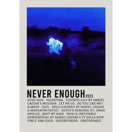 Poster Cover Album NEVER ENOUGH by Daniel Caesar for room/wall