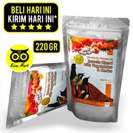 Kicau Mart Pakan Makanan Burung Voer Pur Insect Blend With Vegetables & Herbs Hw Kicau Premium Mini 