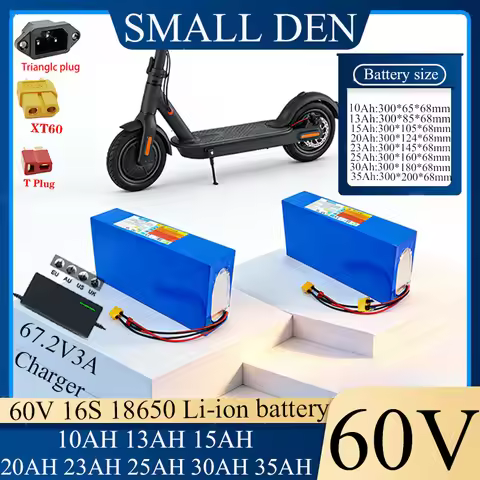 60V 10Ah 13Ah 15Ah 20Ah 23Ah 30Ah 35A 18650 Lithium battery pack For 2500W electric motorcycle scoot