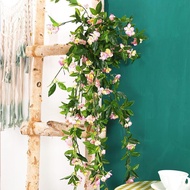 Artificial Begonia Wall Hanging Wall Decoration Background Window Hotel Hanging Orchid Green Plant H