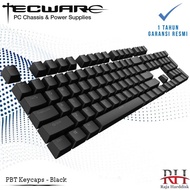 HITAM Tecware PBT PBT Keycaps Double-Shot PBT - Black