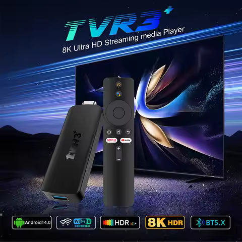 New TVR3 TV STICK RK3518 Chipset 2+16GB BT5.4 OS Android 14.0 TV Stick Android tv box