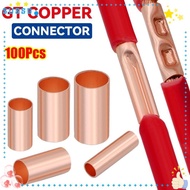 SUSSG 100Pcs GT Copper Terminal Connecting Tube, Cable Connector Kit GT-1/1.5/2.5/4/6/10/16/25 Wire 