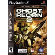 PS2 Game Tom Clancy Ghost Recon 2 Silver DVD Disc