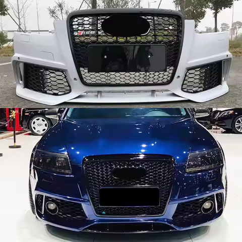 A6 S6 C6(2009-2011) Facelift to RS6 C6-Style Front Bumper with Grill Upgrade Conversion BodyKit C6 R