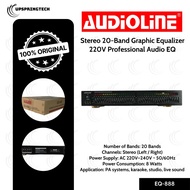 Audioline EQ-888 Stereo 20-Band Graphic Equalizer 220V Professional Audio EQ