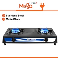 MegaHome 2 Burner Gas Stove Gas Range Double Burner for Home with Staniless Body High Firepower