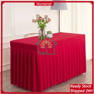 4Ft Folding Table Skirting Rectangular Conference Table Cloth Cover Hotel Banquet Wedding Party Acti