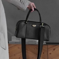 【伸縮提把】Butter奶油牛皮法棍包/墨黑