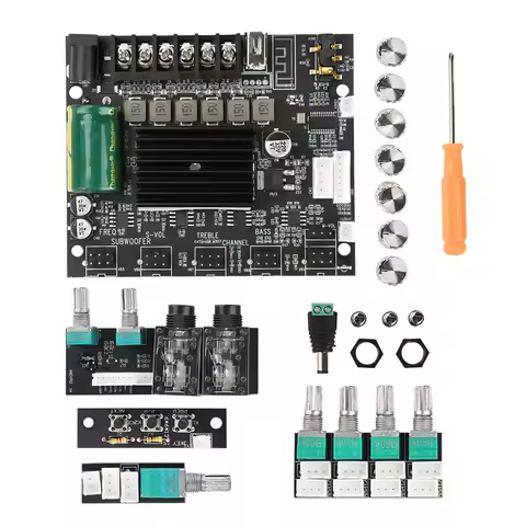 MT21S Bluetooth 2.1 Channel Audio Amplifier Board 50W*2+100W Audio Stereo Amplifier Board with Dual 