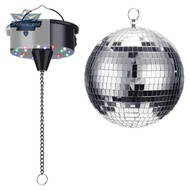 Disco Ball Decor with Light and Disco Ball-Battery Powered Disco Ball Light, Christmas Party, DJ Clu