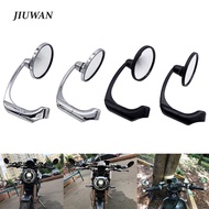 1 Pair 10Mm Motorcycle Chrome Round Bar End Scooter Essories Rearview Se Mirror Adjustable For Cafe R