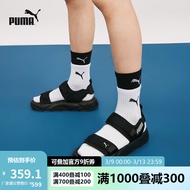 PUMA彪马官方 新款男女同款情侣缓震凉鞋 RS-SANDAL 374862 黑色-水泥灰-02 39