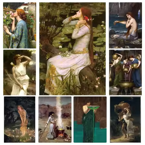 Boreas by John William Waterhouse Woman Circe Invidiosa Jigsaw Puzzles for Adults Home DecorFamily F