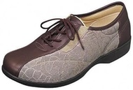 Moonstar L007 Women's Nursing Easy to Put On "Raku", Brown, US Women's Size 7.5 (25.0 cm)