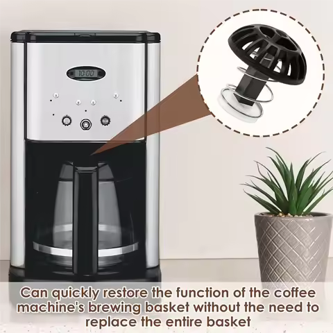 A98I-4 Pcs Coffee Maker Brew Basket Bottom Stopper Replacement With Spring For Cuisinart Machines-Re