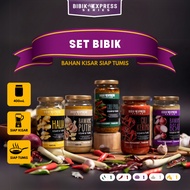MERAH BIBIK EXPRESS SET BIBIK Kisar material ready to stir Red Goods Garlic Dried Chili Rice Ginger