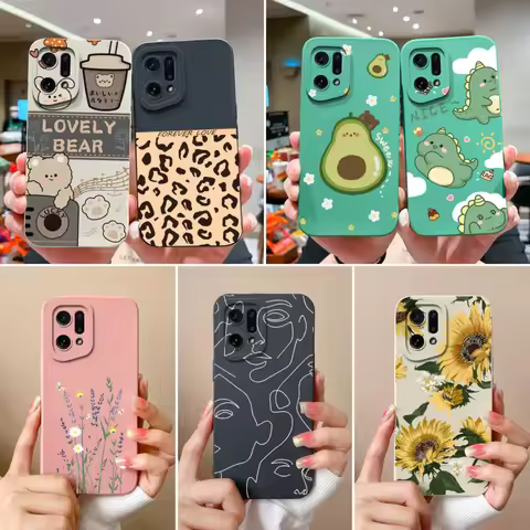 Cases For Oppo Find X5 Pro Lite New Design Soft Smooth Liquid Silicone Full Coverage Bumper For Oppo