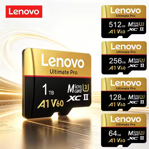 Lenovo SD Memory Card 512GB 256GB 128GB 64GB High Speed Micro SD Card V60 U3 TF Flash Cards 4K HD Wa