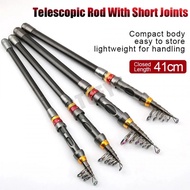 Fishing Pole Telescopic Fishing Rod 1.8M-3.6M Short Portable Carbon Small Sea Pole Telescopic Throwi