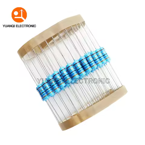 20pcs 1W Metal Film Resistor 1% 1R-2.2M 0.1R 0.22R 1R 150R 1K 3.3K 5.6K 10K 33K 51K 220K 510K 10 33 