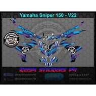 Decals for Yamaha Sniper 150 - V22