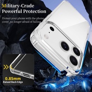 Shock-resistant Transparent Phone Case 0.85mm Heightened Frame Lens Protection All-Inclusive Shock-r