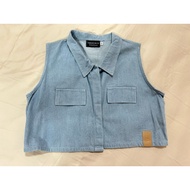 [Wear It Once] Thesun_co-Jemma Top Sleeveless Crop Jeans (Light blue Jean/size 2)
