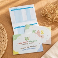 A6 Mini Cash Book | Mini Aesthetic Business Financial Booking Book Mini Full Color Transaction Recap