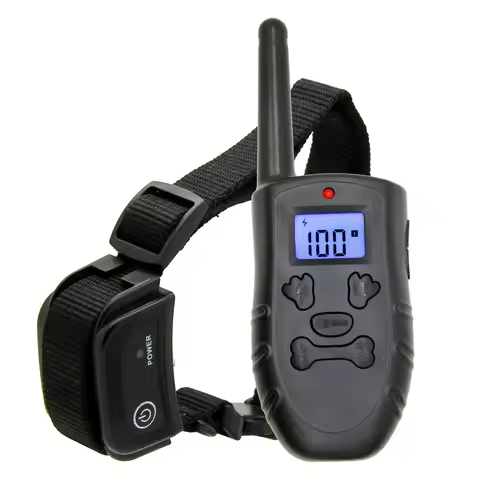 Waterproof 300m Remote Rechargeable Electronic Dog Training Collars With LCD Display for Pet Dog Sto