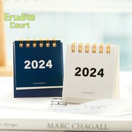 [EruditeCourtS] 2024 Mini Desk Calendar Simple Paper Calendar Time Management Daily Planner Yearly Agenda Organizer Cute Office Desk Accessories [NEW]