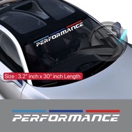 (Ready Stock)S92# 1pc Performance Car Windscreen Vinyl Sticker For  BMW E46 E90 E60 F30 E39 E36 E87 