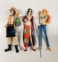 8成新中古 One Piece 海賊王 公仔 3個 艾斯 女帝 奈美 SHF FIGUARTS ZERO