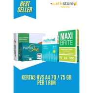 A4 70 HVS PAPER 75/ 100 GR/ PER 1 RIM A4 Paper A4 Paper 70gsm A4 Paper 80gsm