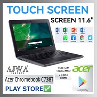 Acer Chromebook C738T, 360 Flip Touchscreen, 4GB RAM, 32GB SSD,|| Play Store ||  HDMI ||MURAH