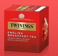 川寧 - Twinings 川寧 - 英式傳統早餐紅茶 (紅色包裝) 2克 x 10茶包