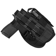 Tactical Molle Belt Gun Holster, Universal Adjustable Pistol Holsters with Mag Pouch Fits S&W M&P Sh