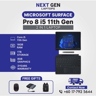 (FULL Set=Keyboard + Stylus) Microsoft Surface Pro 8 i5 11th Gen 13” OLED  Tablet  2 Yr Wrnty